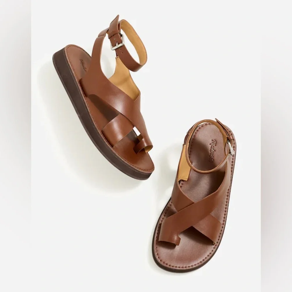 Madewell Natasha Platfom Sandal in Dark Coffee - Picture 2 of 8